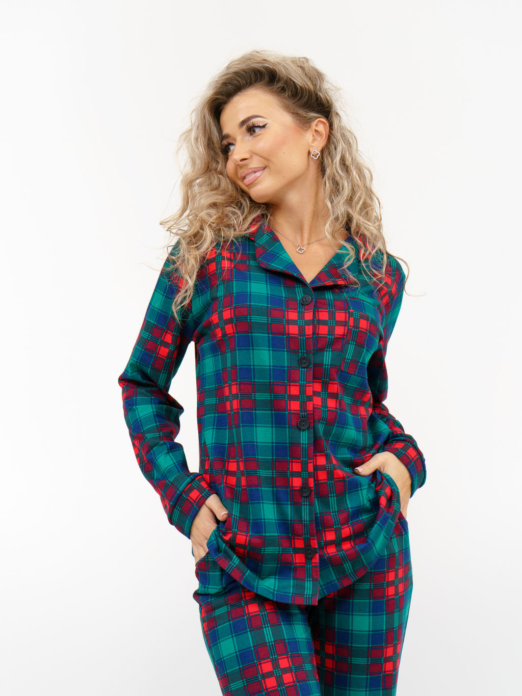 941 Пижама "Зеленая клетка"