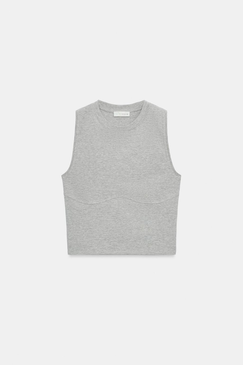 SEAMED SLEEVELESS TOP - Zara фото 6