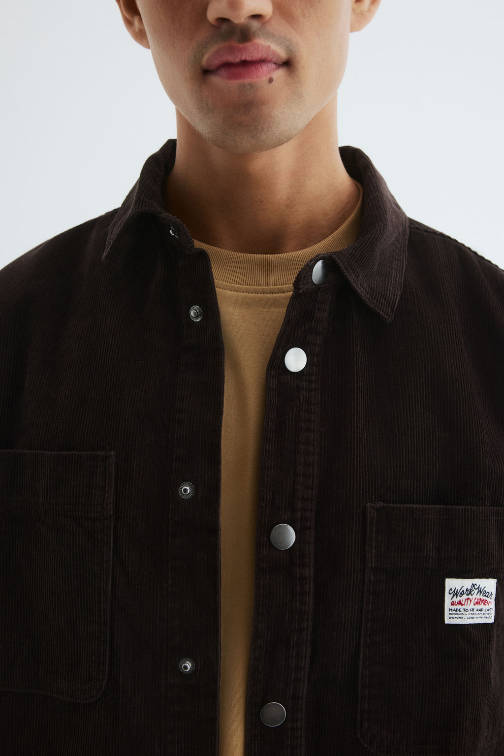Camisa oversize en pana de algod?n - H&m фото 9
