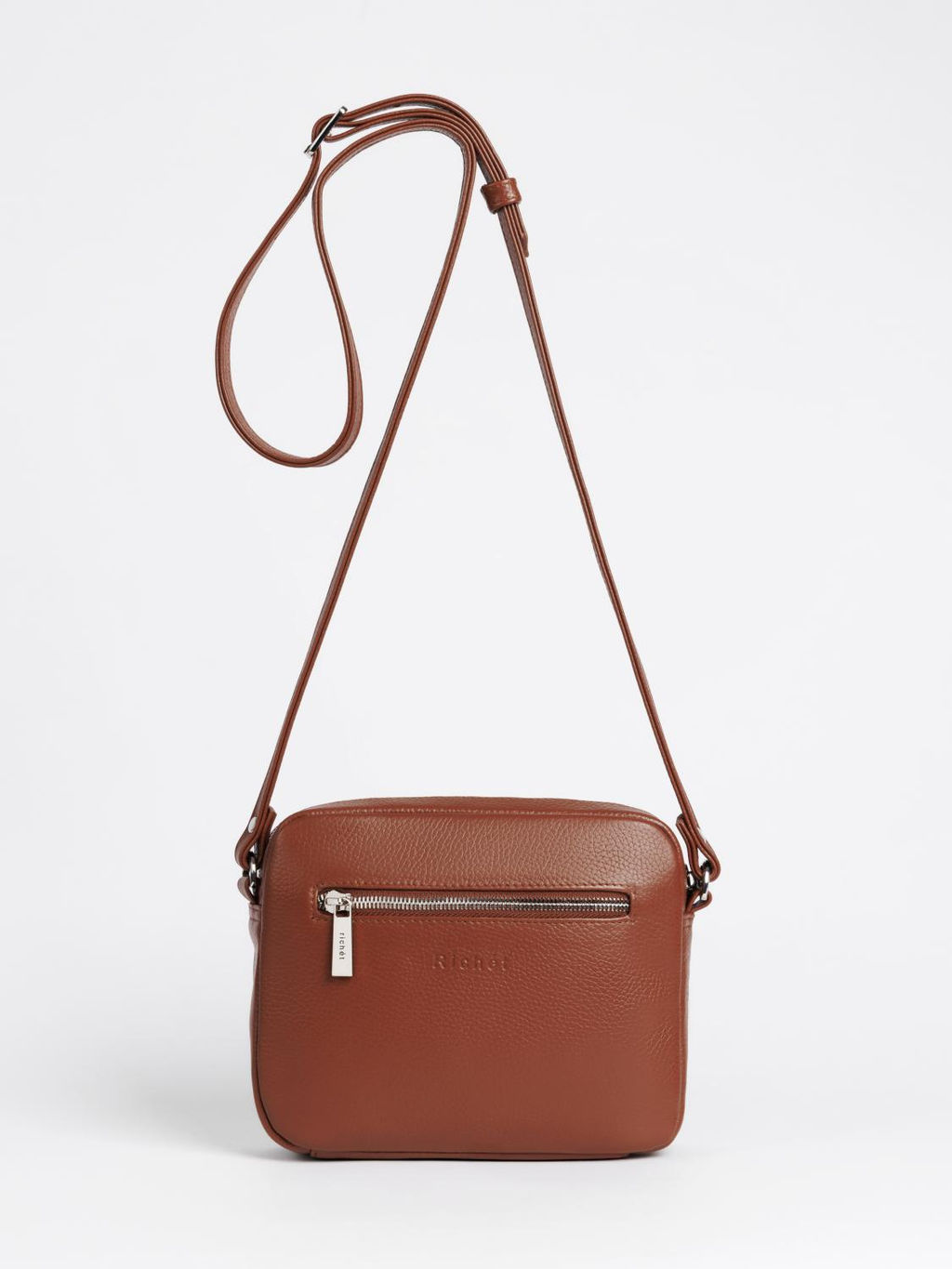 Женская кожаная сумка Richet 3117LN 662 Рыжий
