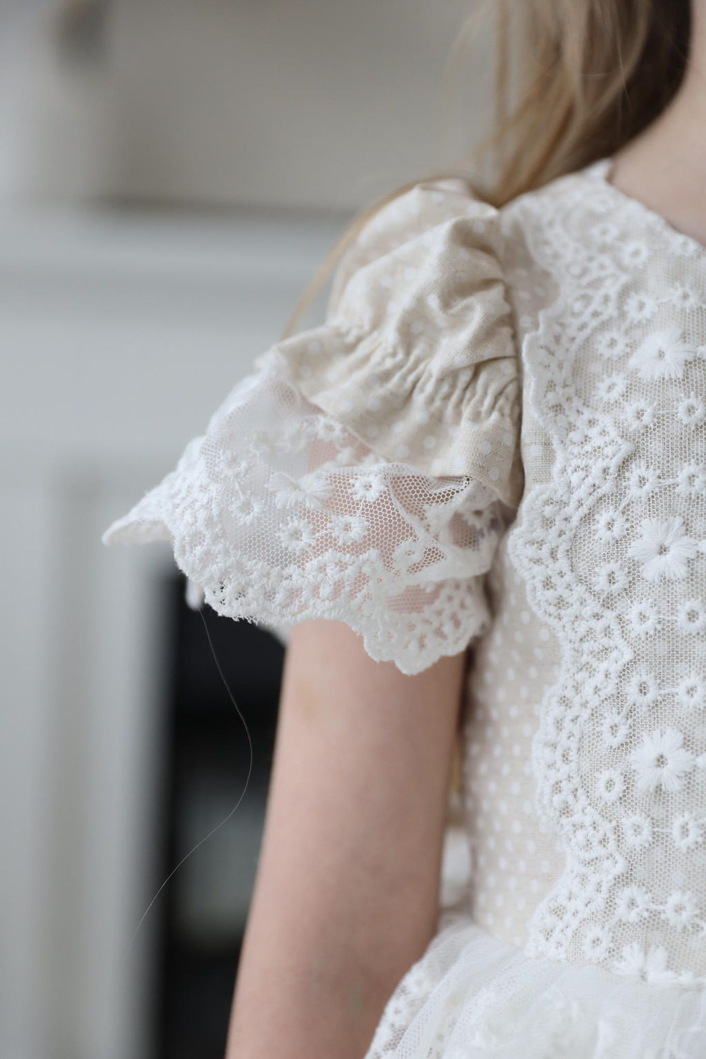 платье для девочки Л 24-20 Эмили белый горох - Этоэльф фото 12