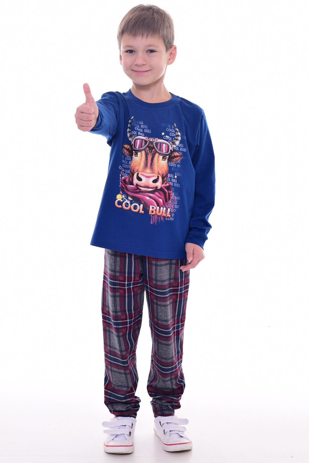 Пижама детская 7-275 (синий) Бык