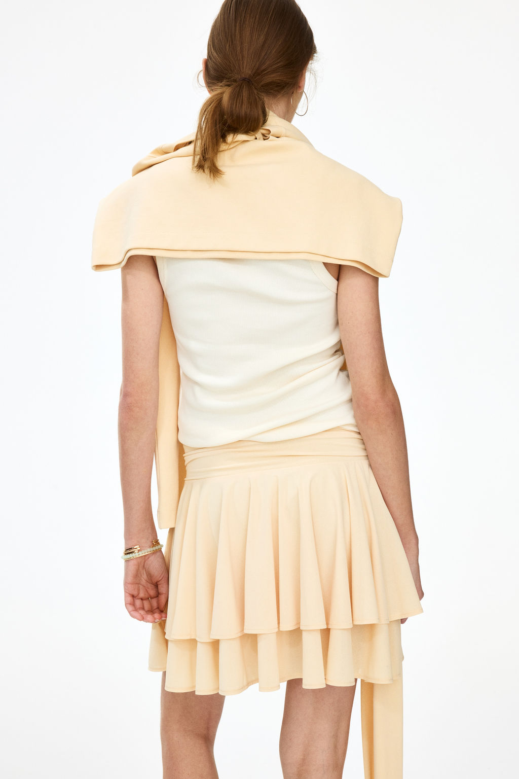 Minifalda escalonada con lazada - H&m фото 6