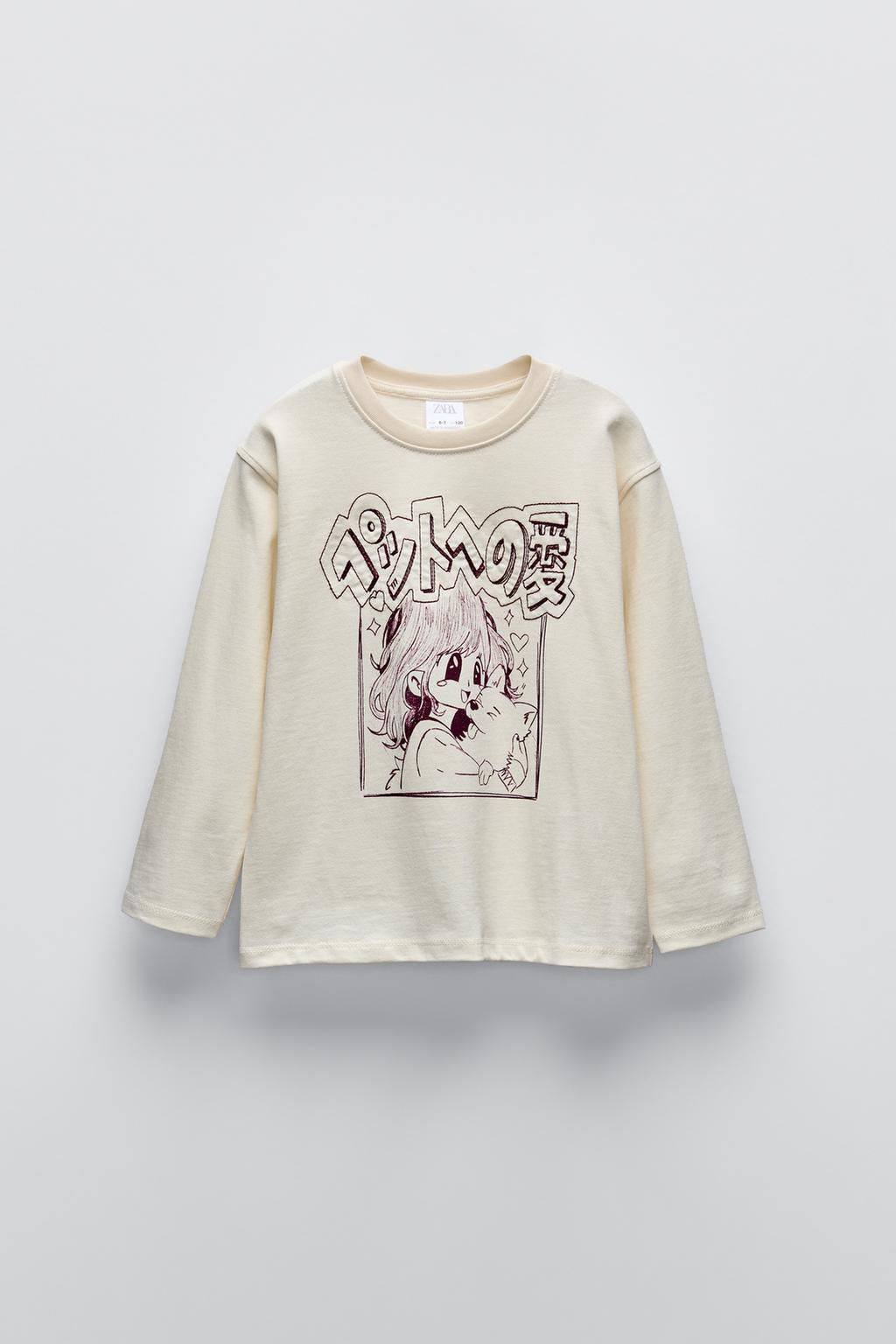 T-SHIRT WITH SLEEVE EMBROIDERY