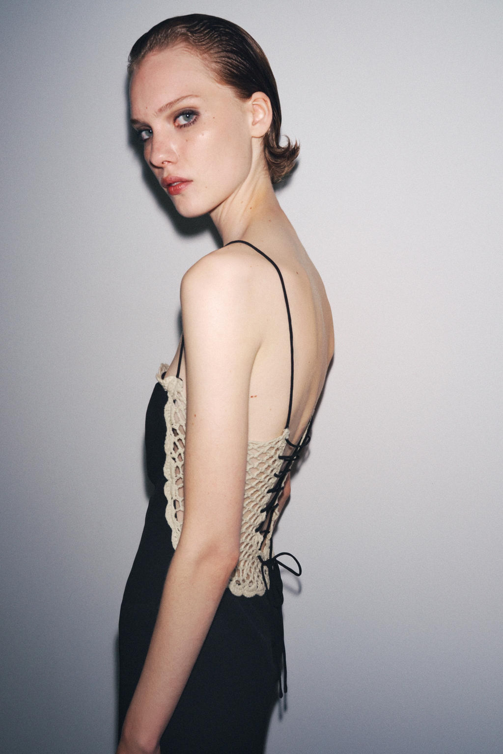 CONTRAST CROCHET DRESS - Zara фото 6