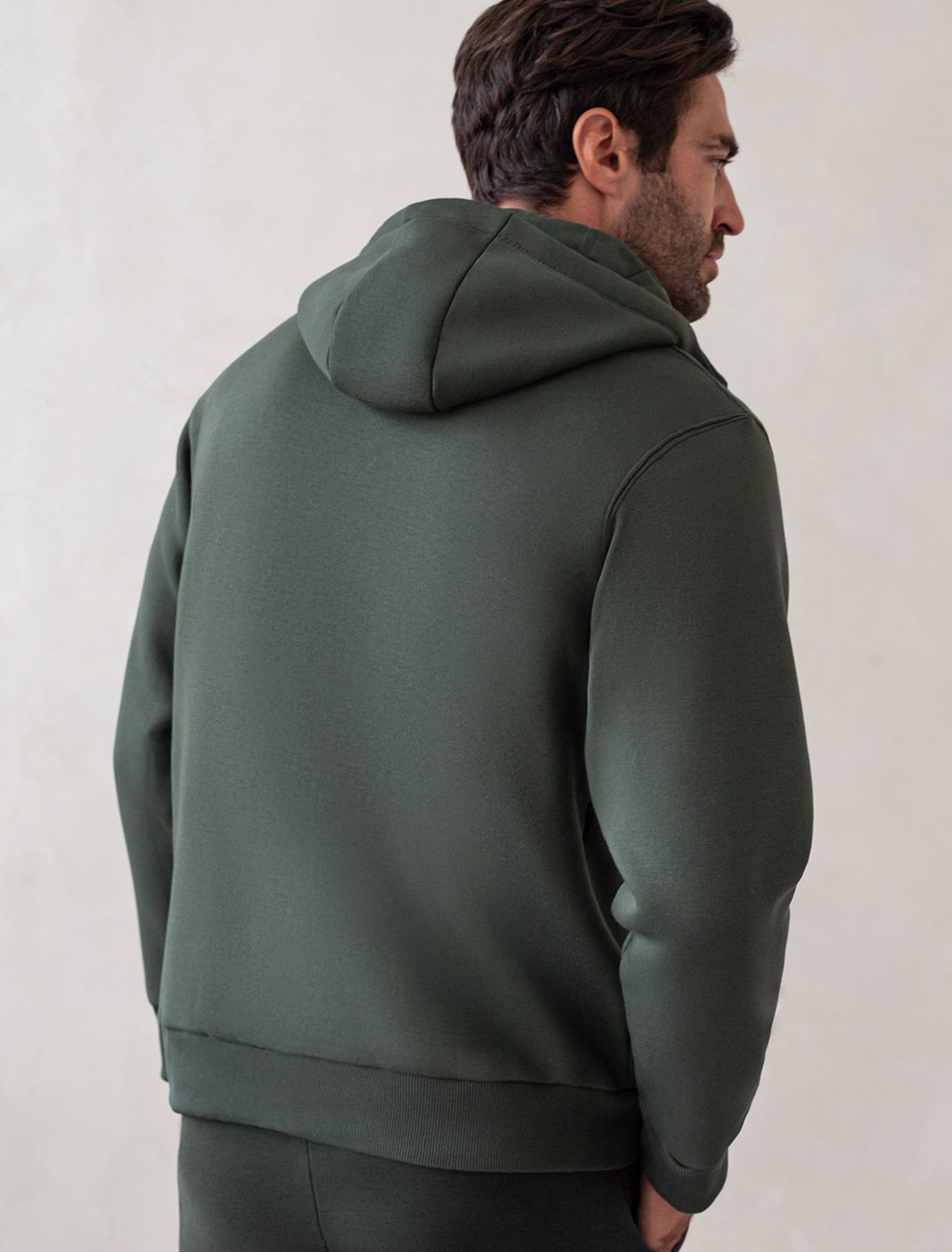 Худи на молнии из премиального футера трехнитки с начесом - Vilatte фото 4