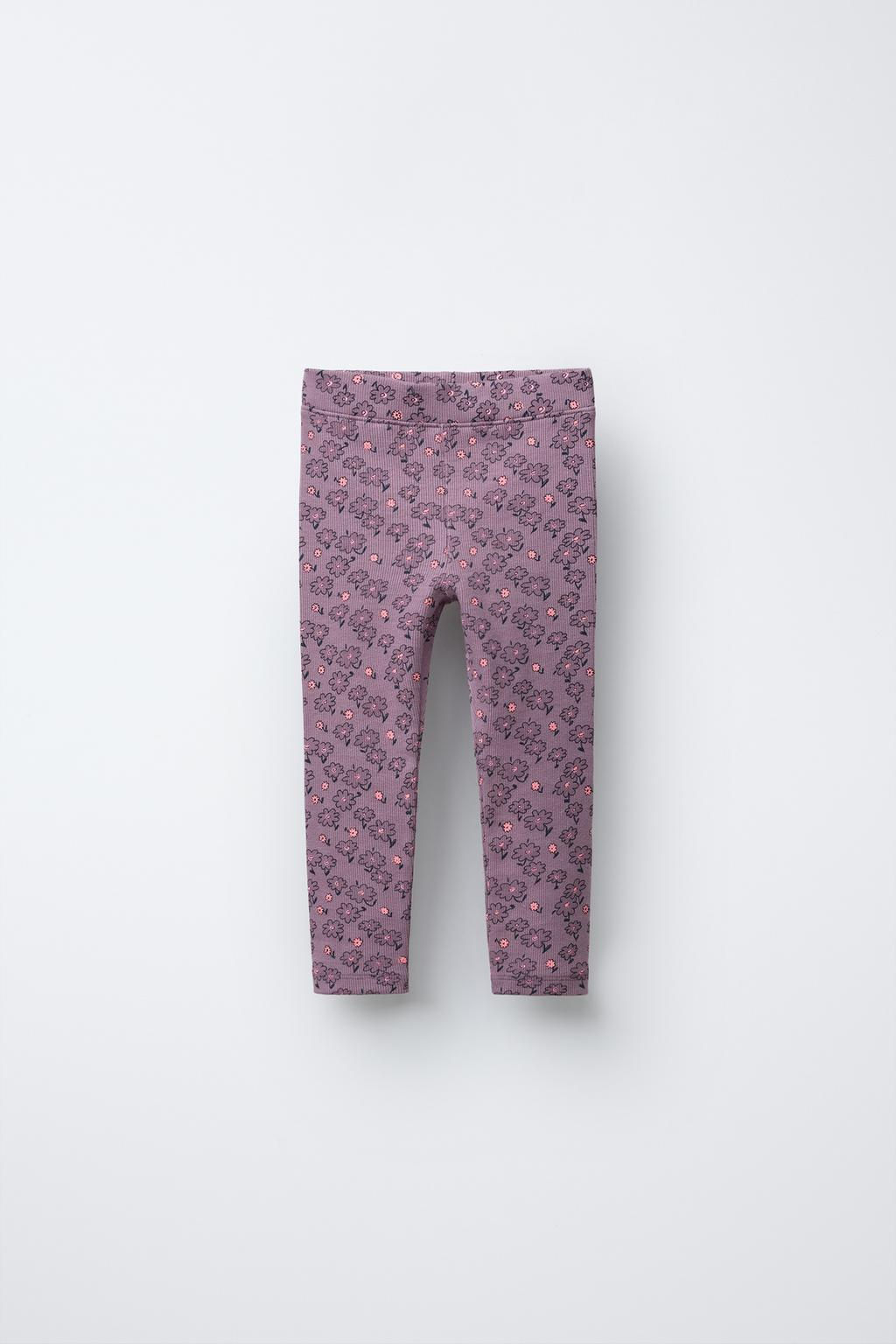 RIBBED PRINTED LEGGINGS - Zara фото 16