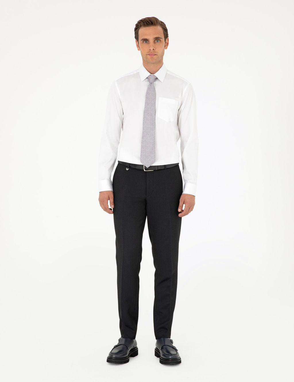 Beyaz Regular Fit Uzun Kollu Basic G_mlek