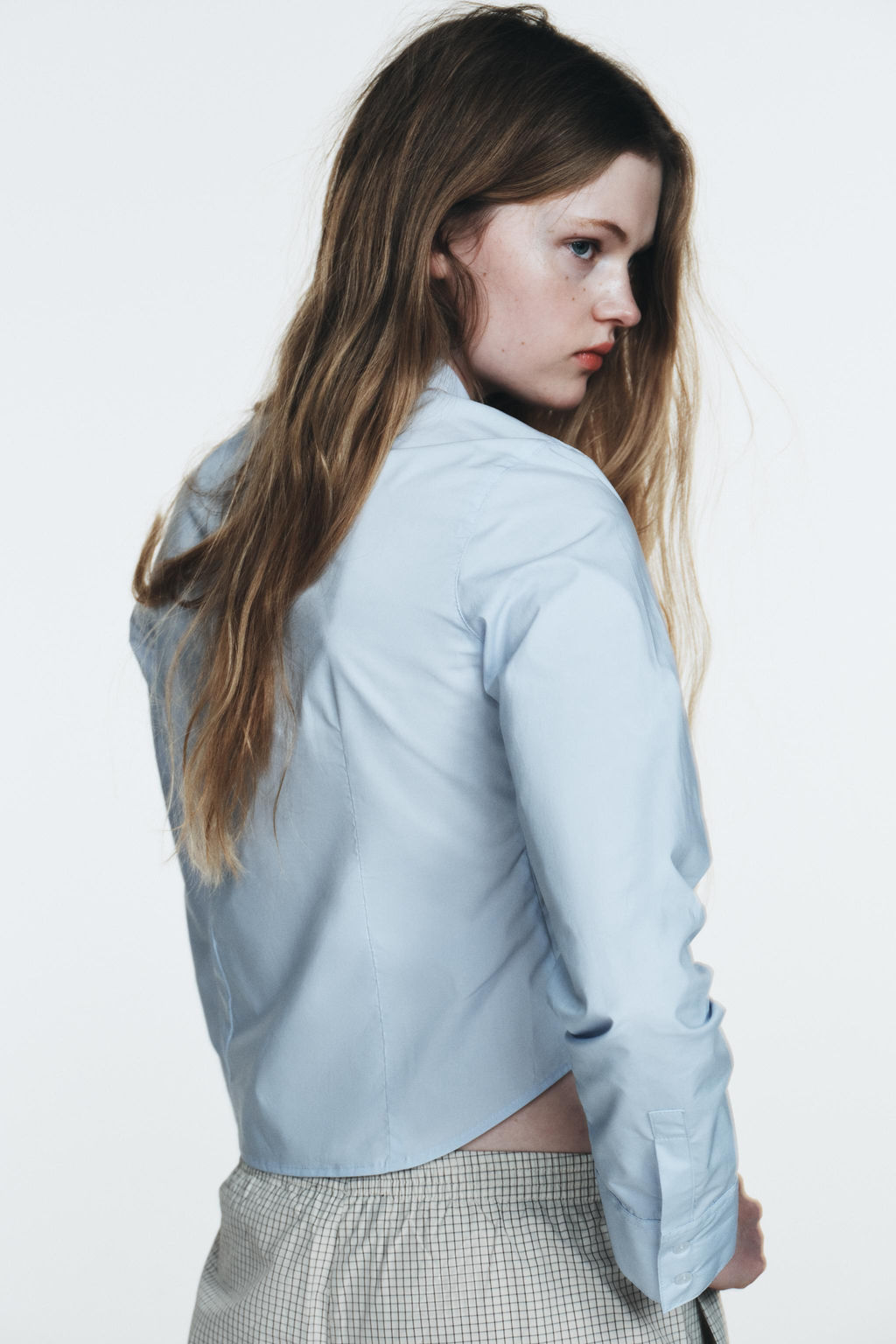 POPLIN SHIRT WITH ELASTIC GATHERING - Zara фото 19
