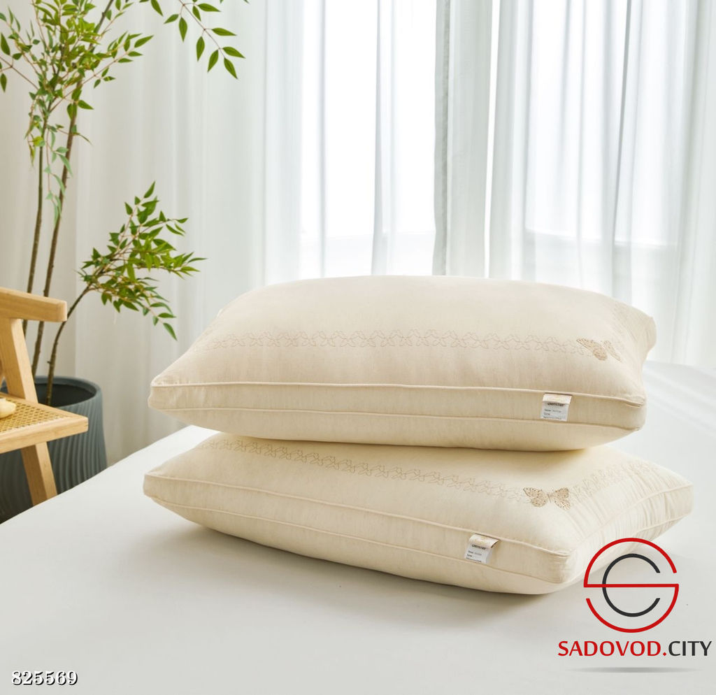 Набор подушек из 2 шт наполнитель из бамбука и шёлка