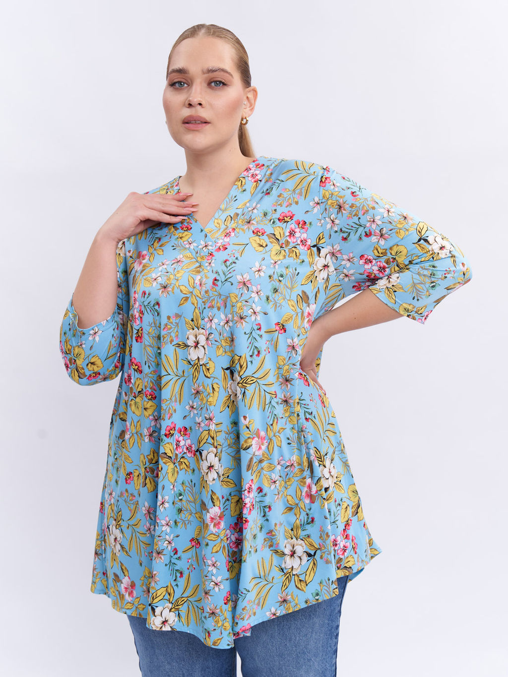 Туника А-силуэта TU12907FLW10