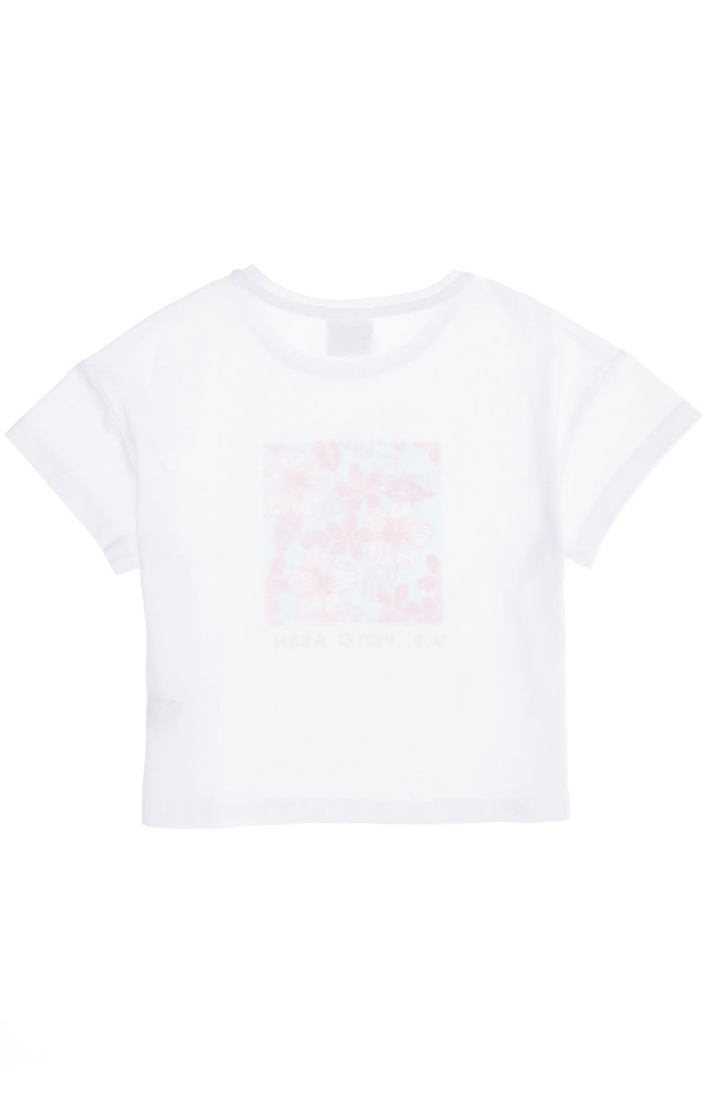 Белая футболка с круглым вырезом для девочек Неожиданная скидка в корзине - U.s. polo assn фото 4