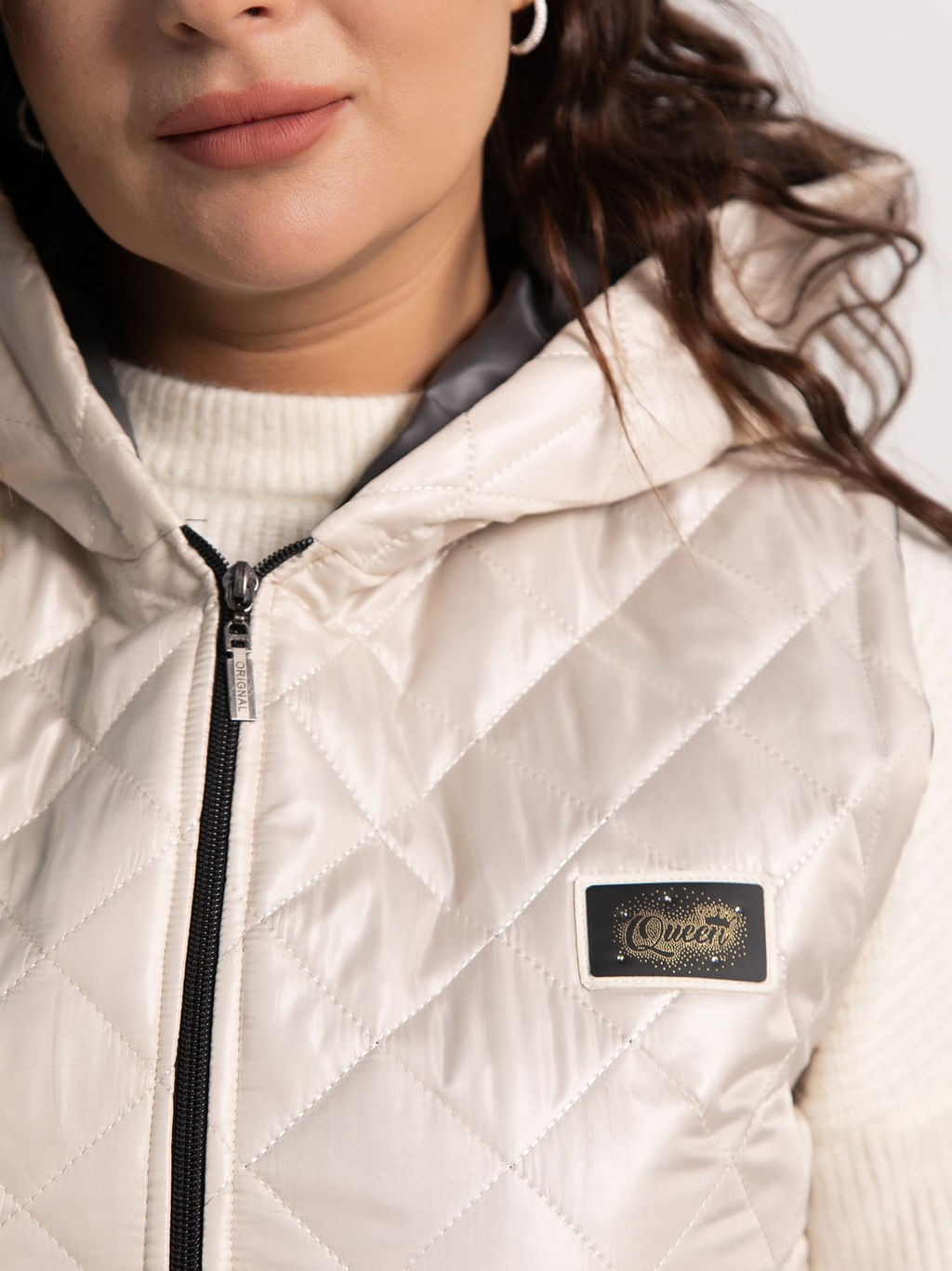 Жилет утепленный Дориана (бежевый) Б15322-18М - Lt collection фото 7