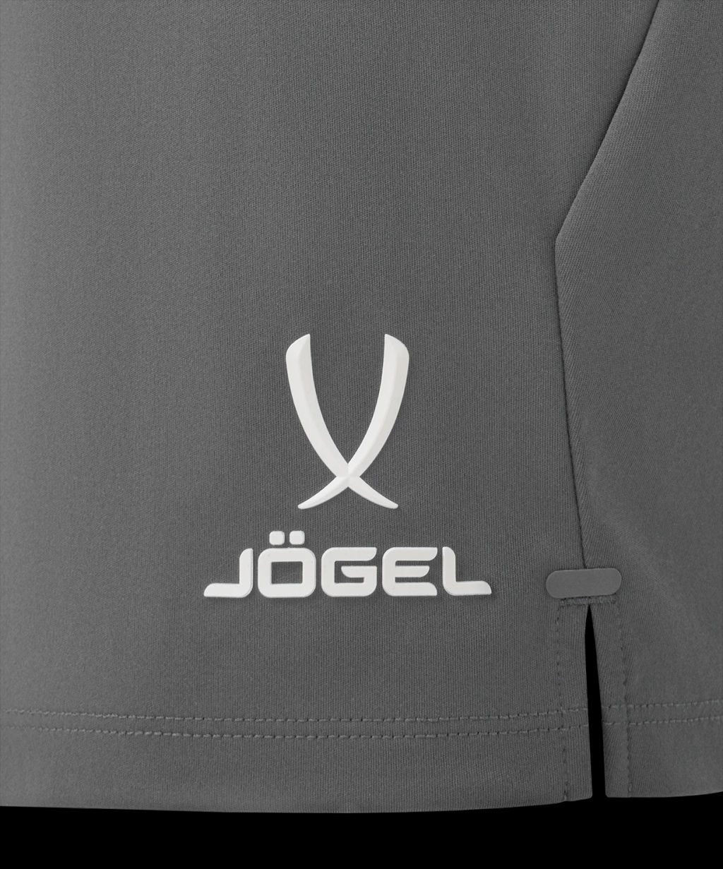 Шорты тренировочные без карманов JOGEL PREMIER PerFormDRY Training Shorts, темно-серый  фото 5