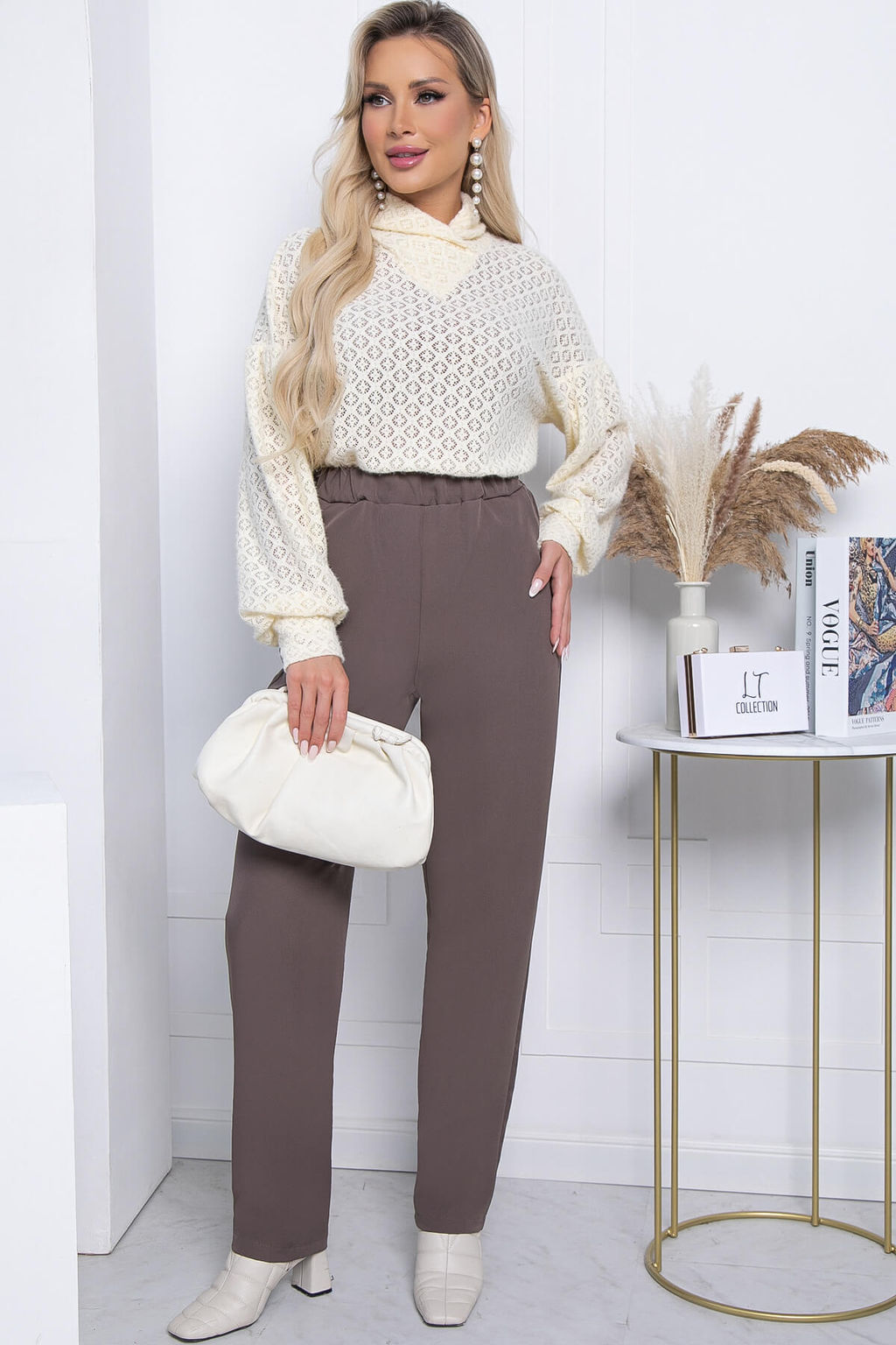 Брюки Твой день Б7219 (капучино) - Lt collection фото 4
