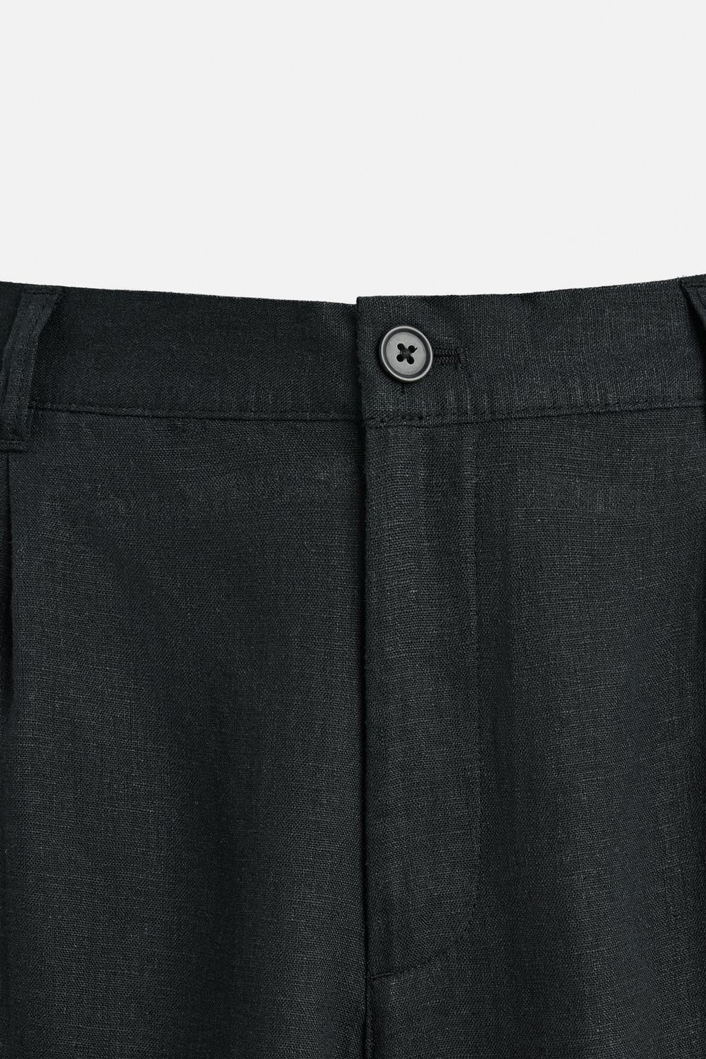 LINEN/VISCOSE OVERSIZE BERMUDA SHORTS - Zara фото 17