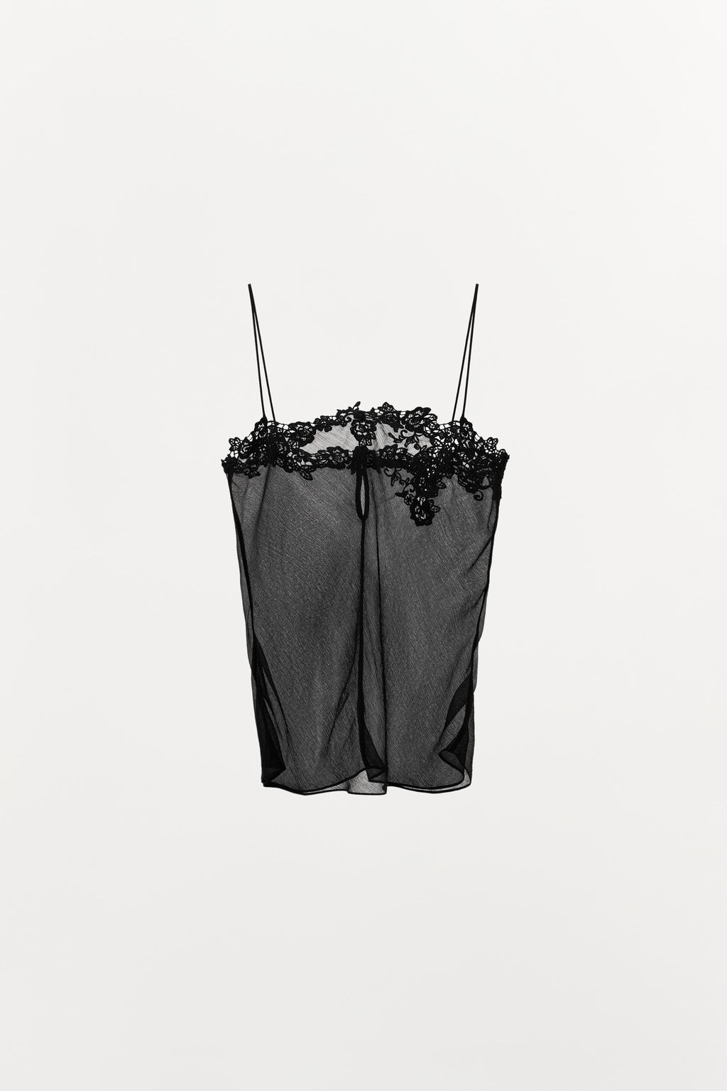 EMBROIDERED GEORGETTE TOP - Zara фото 5