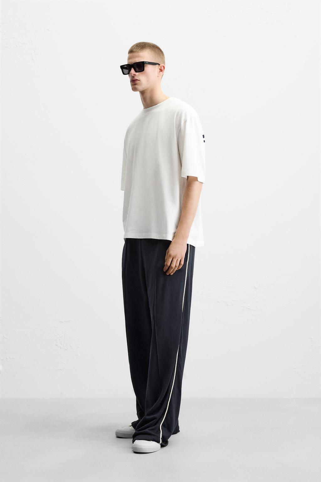 CONTRAST STRIPE T-SHIRT - Zara фото 4