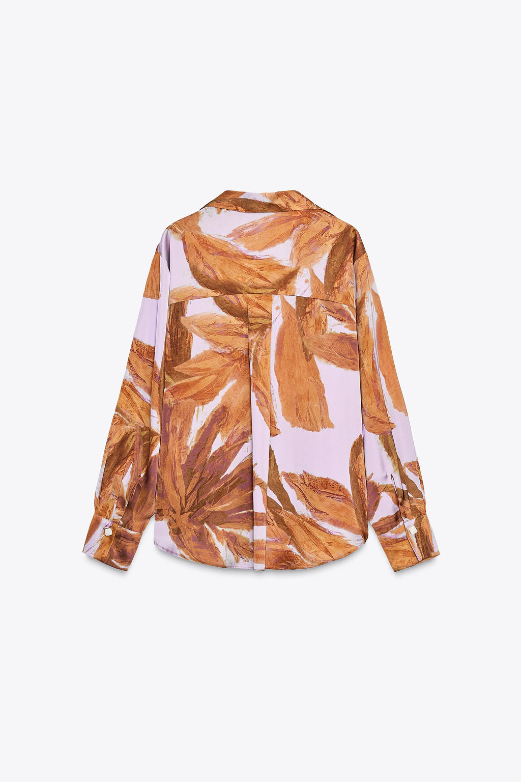 PRINTED SATIN SHIRT - Zara фото 17