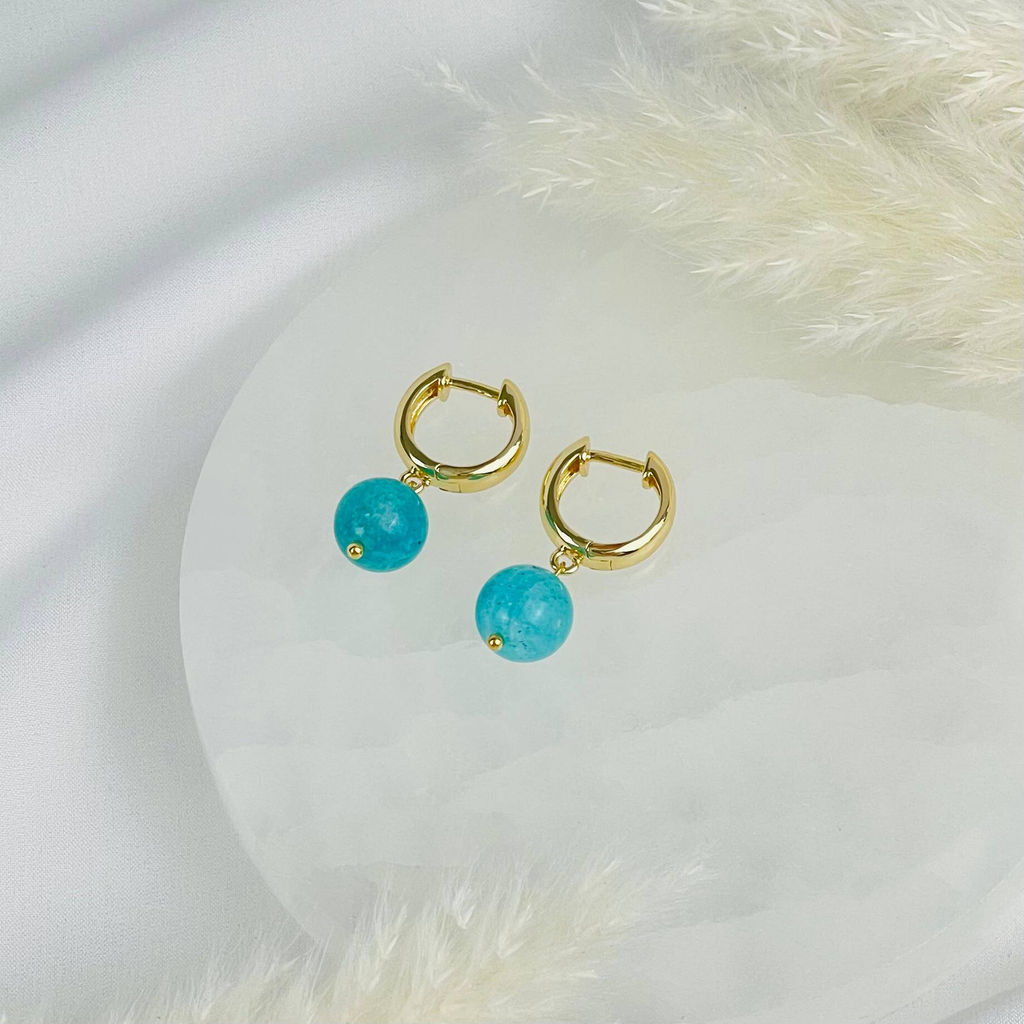 Серьги из Амазонита - Радуга самоцветов фото 2