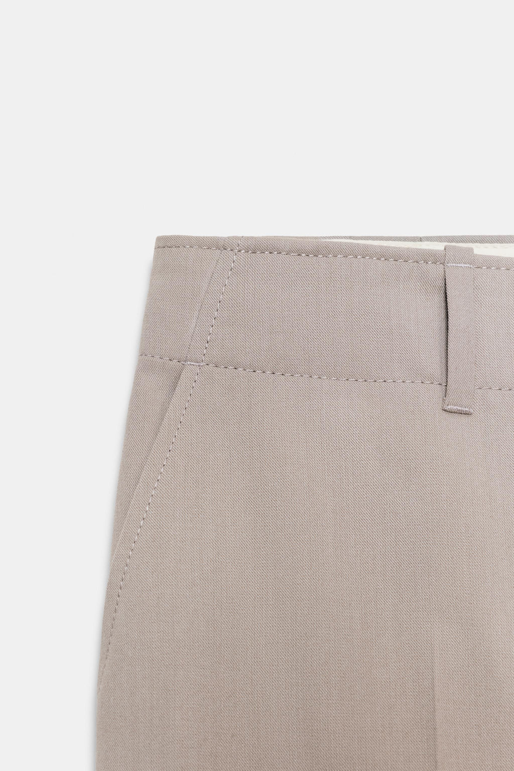 PANTAL?N CROPPED ZW COLLECTION / Marr?n / Topo - Zara фото 6