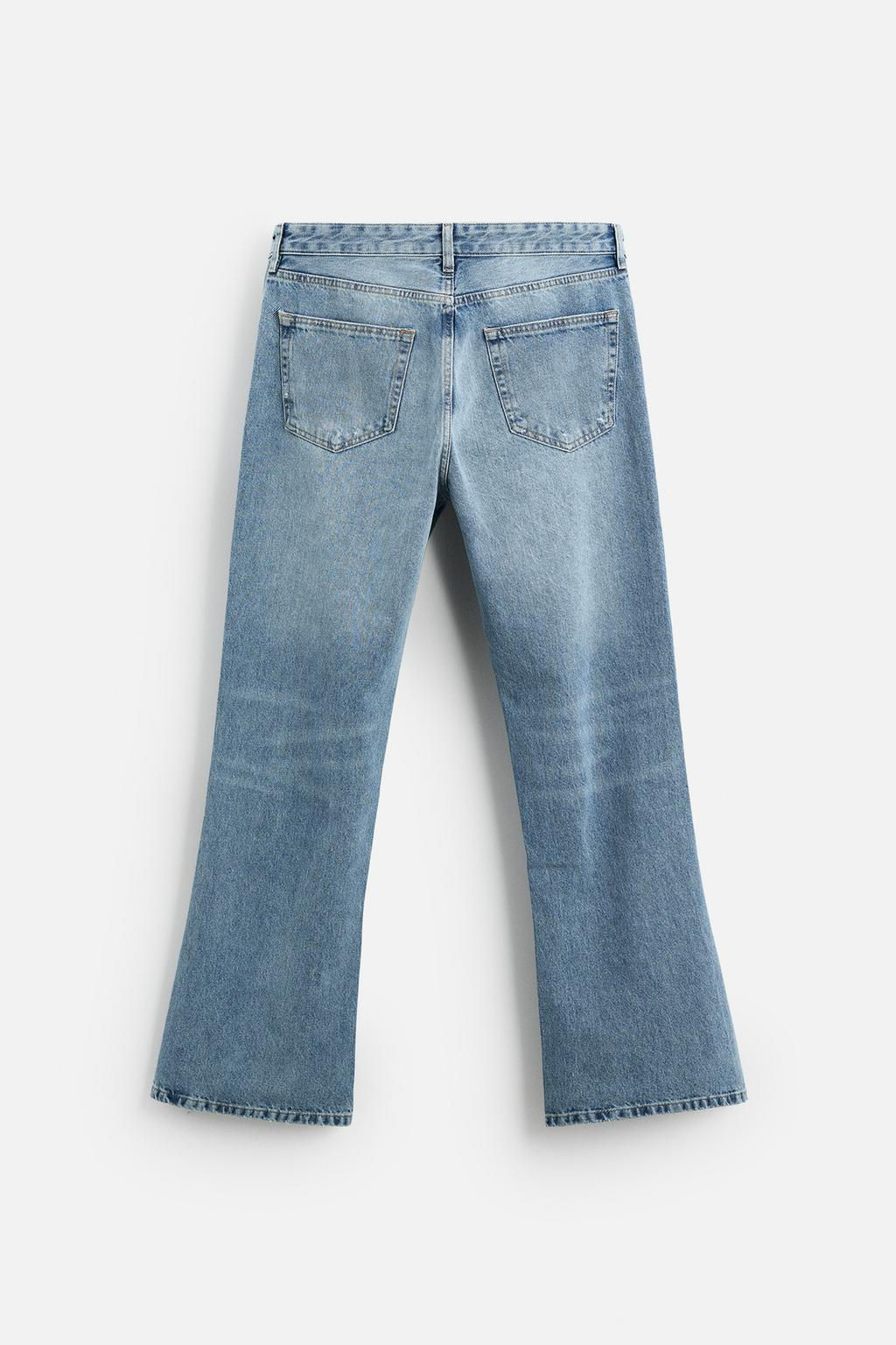 RIPPED FLARE FIT JEANS - Zara фото 7