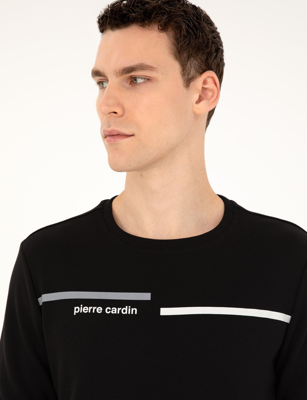 Siyah Regular Fit Sweatshirt - Pierre cardin фото 2