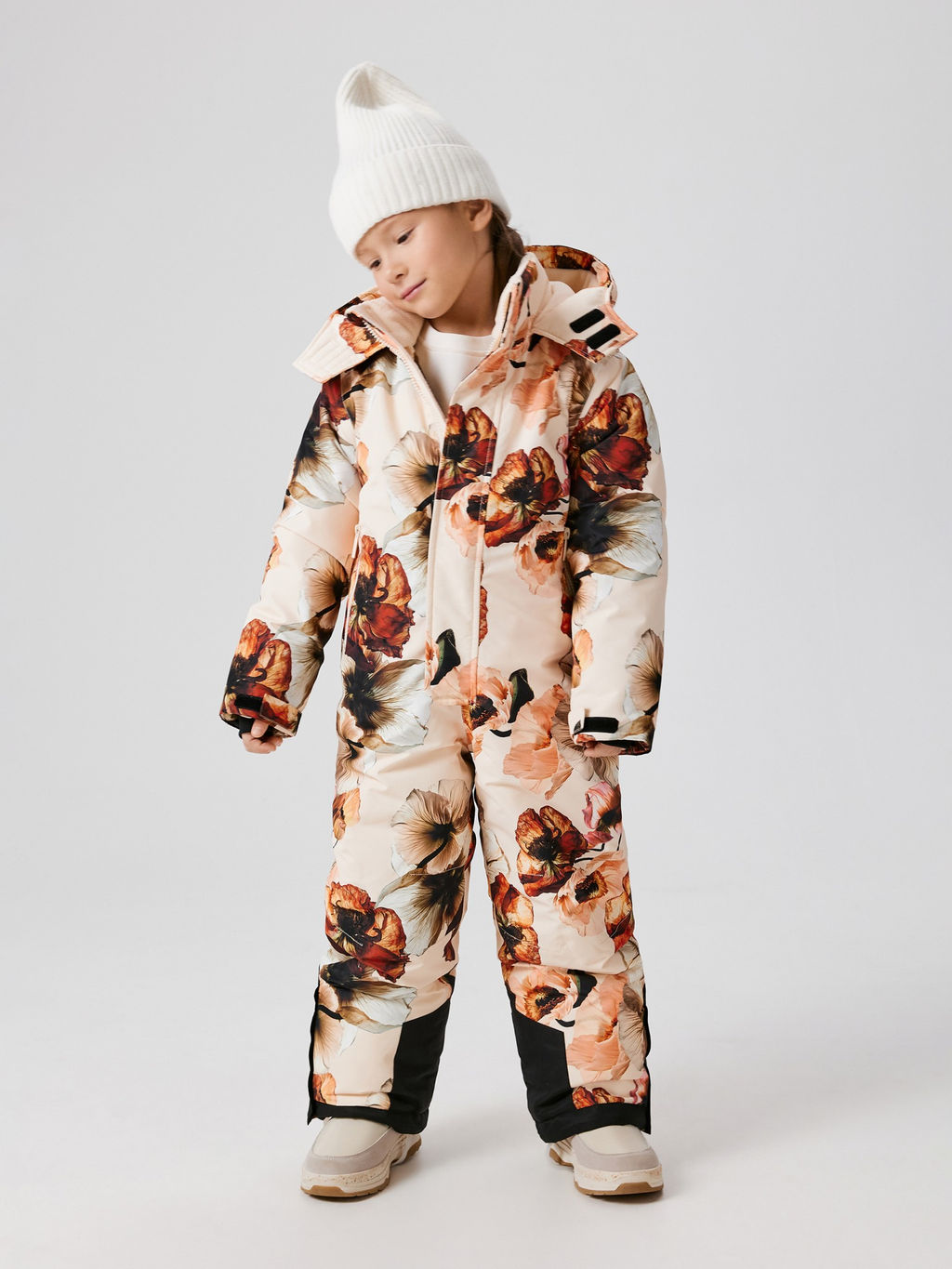 ACOOLA / Комбинезон (утепленный) детский Onega бежевый принт  фото 4
