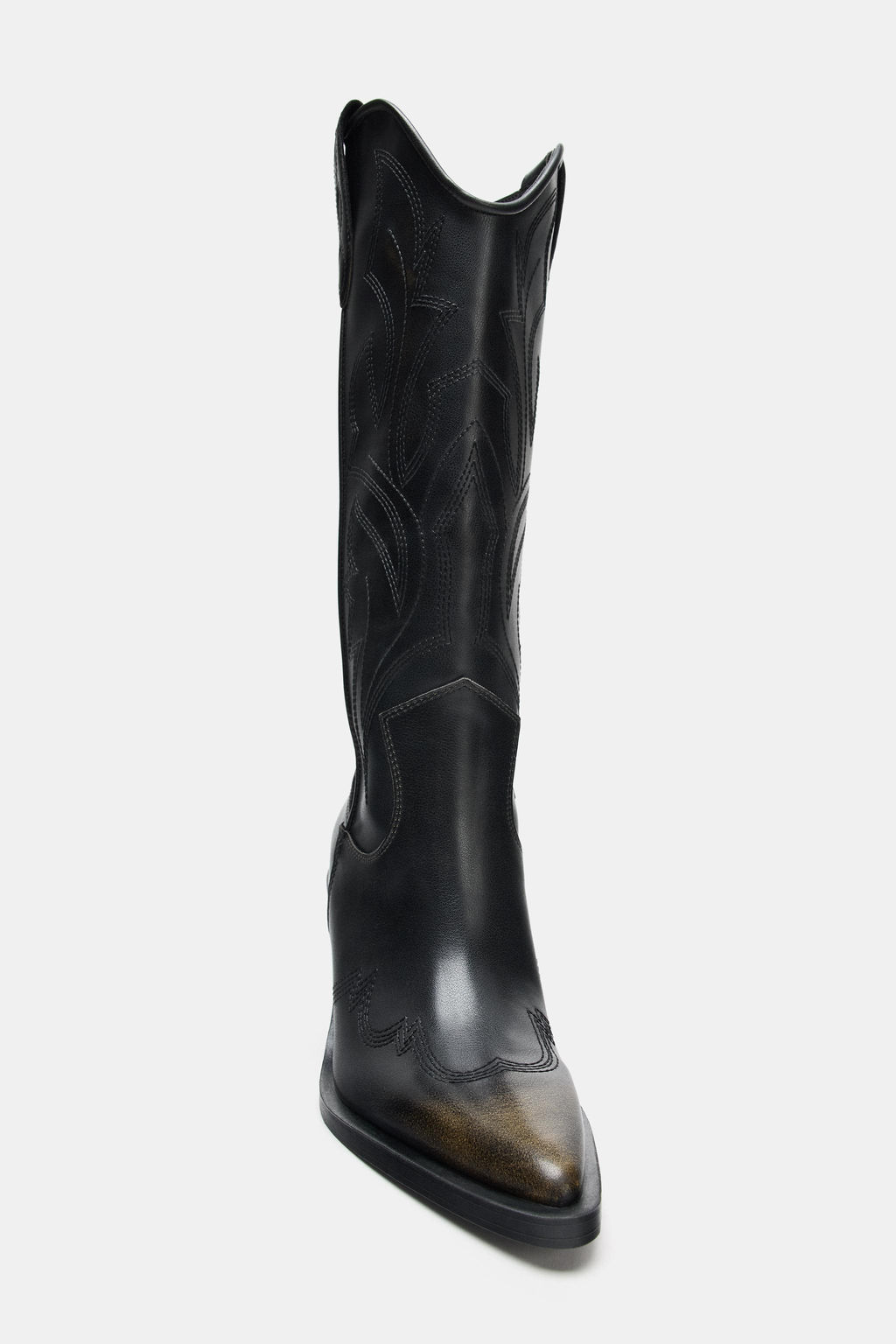 BOTA COWBOY BORDADOS / Negro - Zara фото 6