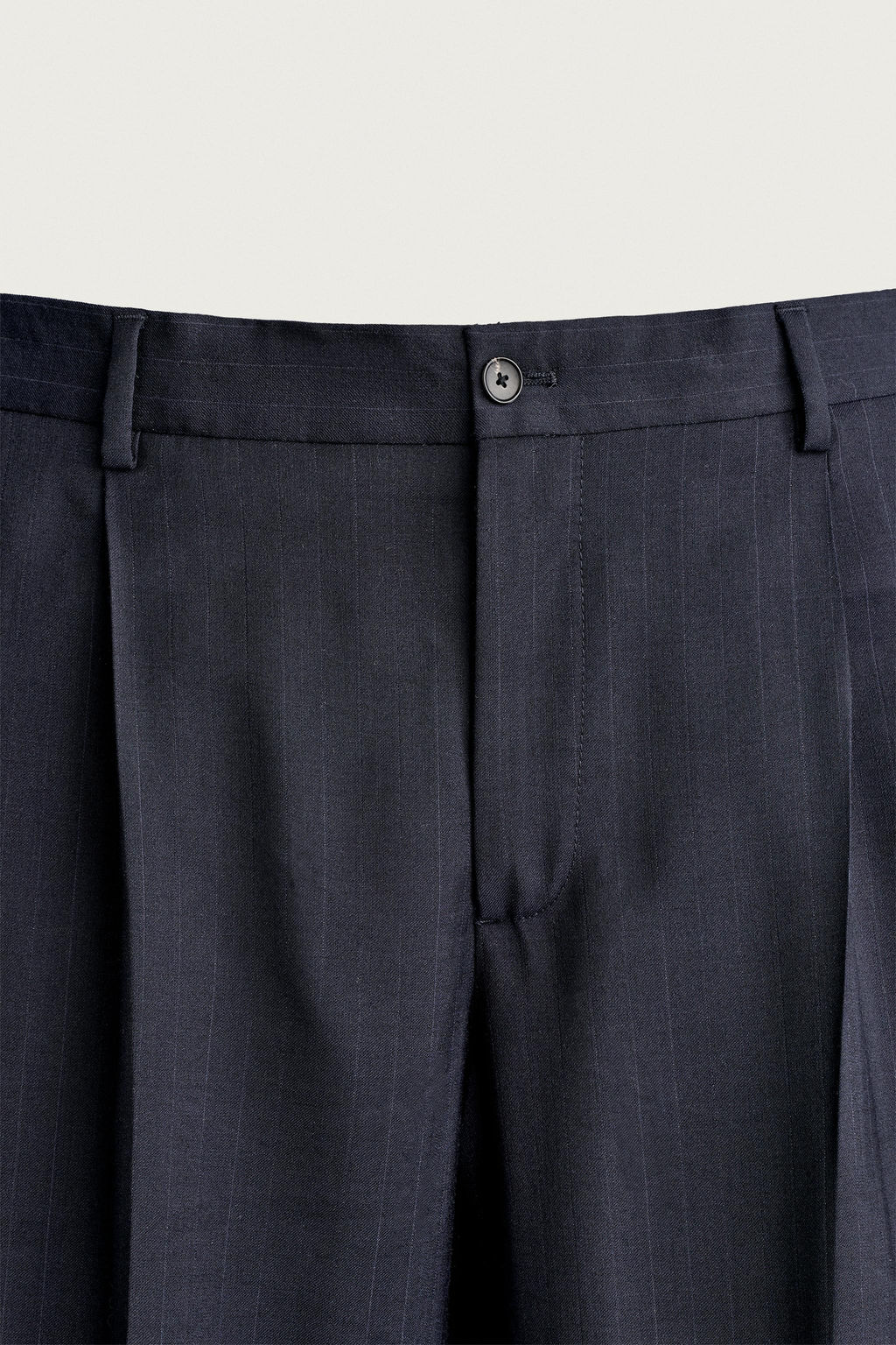 PANTAL?N REGULAR FIT TRAJE RAYA DIPLOM?TICA 100% LANA / Marino