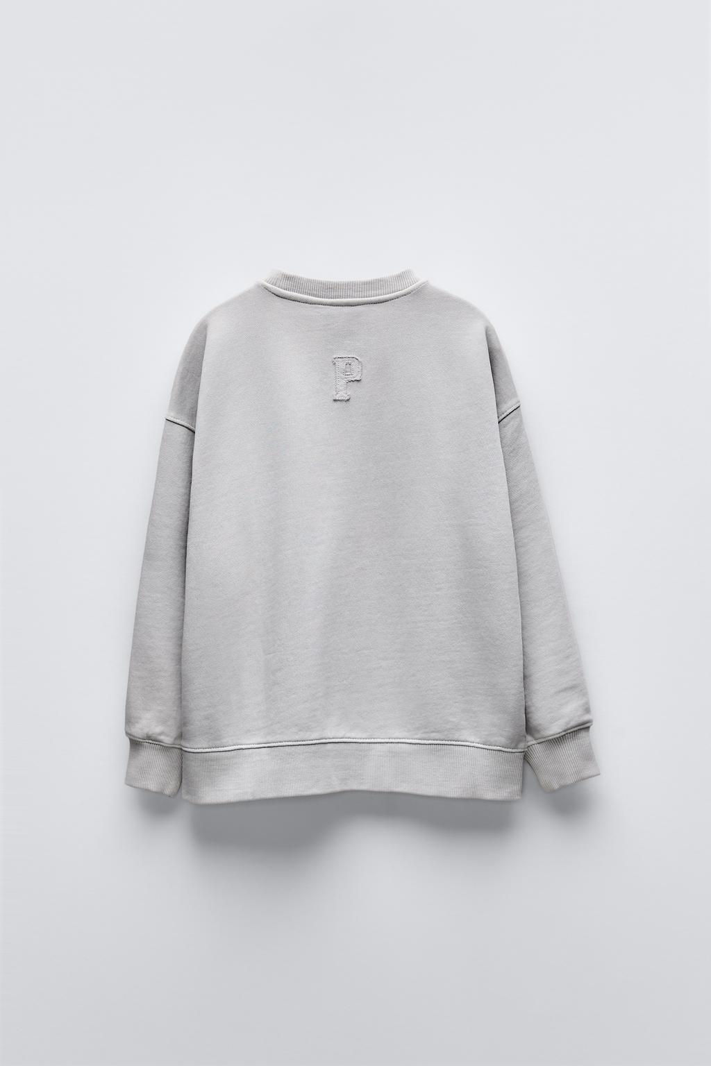 CRACKED EFFECT SLOGAN SWEATSHIRT - Zara фото 5