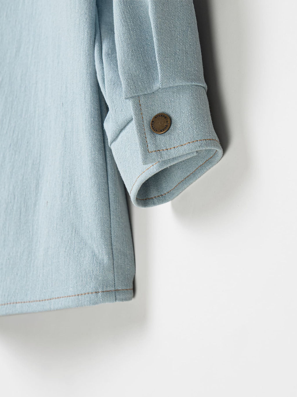 Рубашка джинсовая "Серо-голубой" 7+