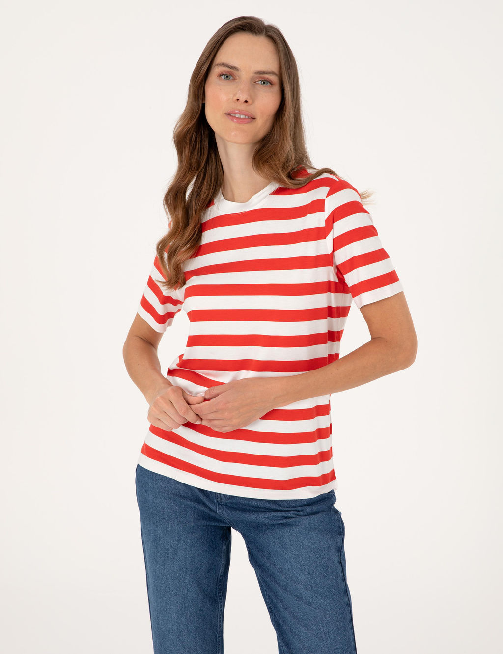 Beyaz Regular Fit Ti__rt - Pierre cardin фото 3