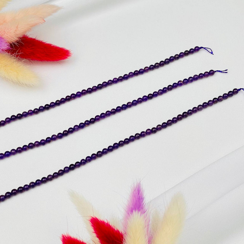 Бусины для украшений из Аметиста (90 бусин)