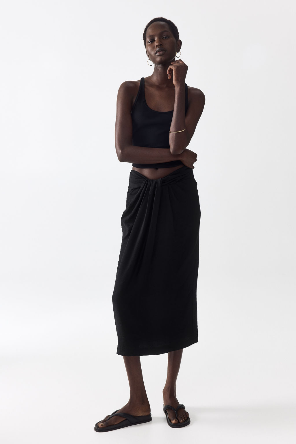 Falda con detalle girado - H&m фото 4
