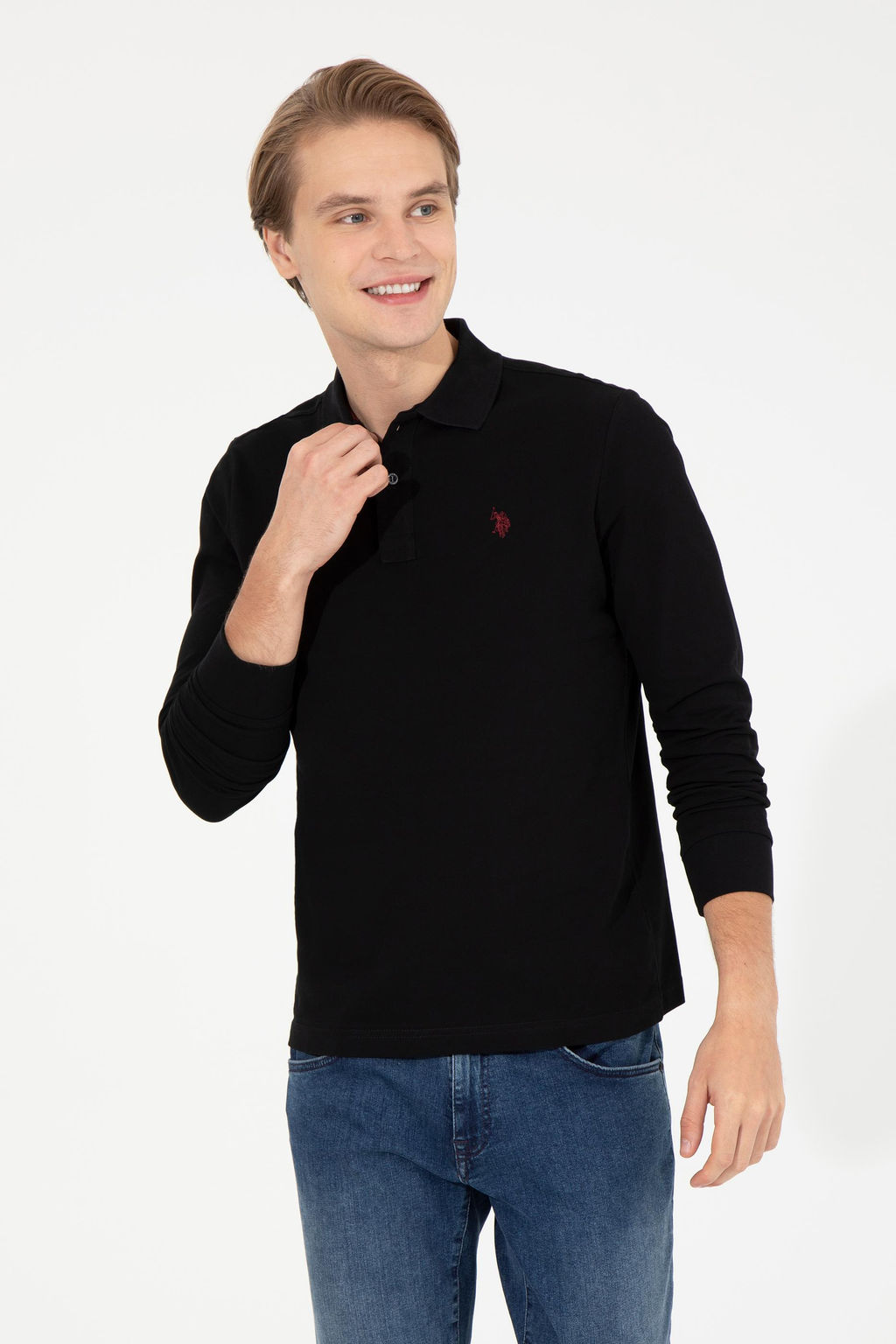 Erkek Siyah Basic Sweatshirt - U.s. polo assn фото 3
