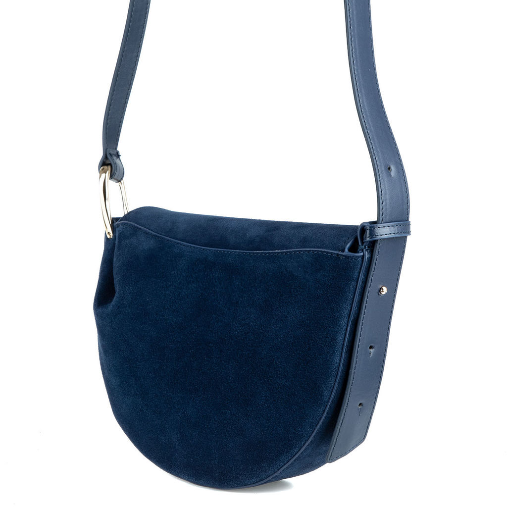 SQ013-1 blue, Женская замшевая сумка, Barcelo Biagi