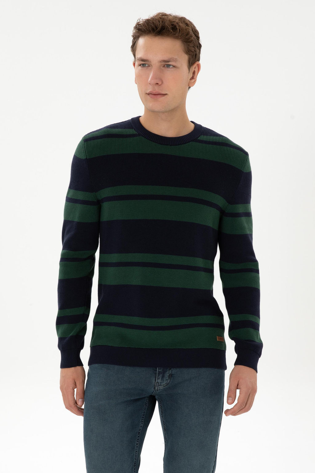 Erkek Regular Fit Bisiklet Yaka Lacivert Kazak - U.s. polo assn фото 3