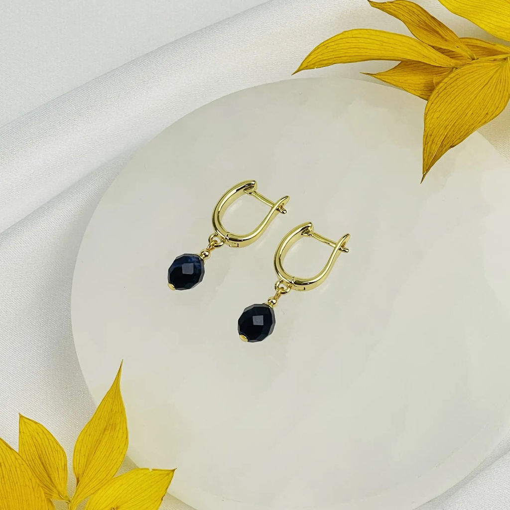 Серьги из Содалита - Радуга самоцветов фото 2