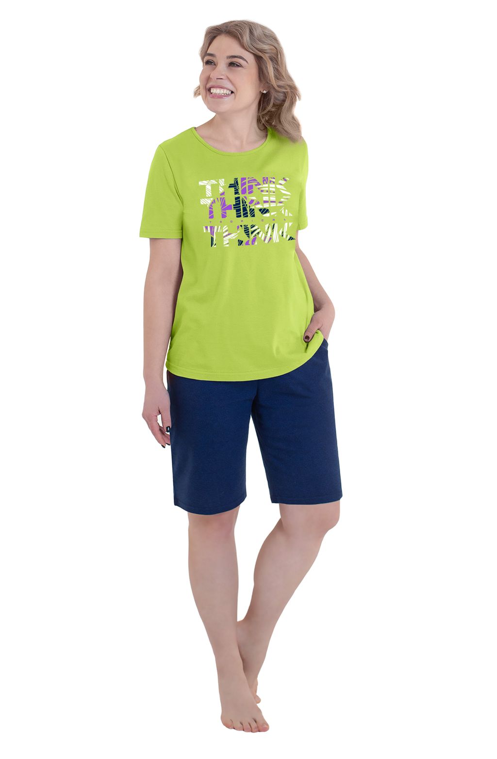 Костюм Остров К-288Ж (44-60) кулирка - Лотос фото 6