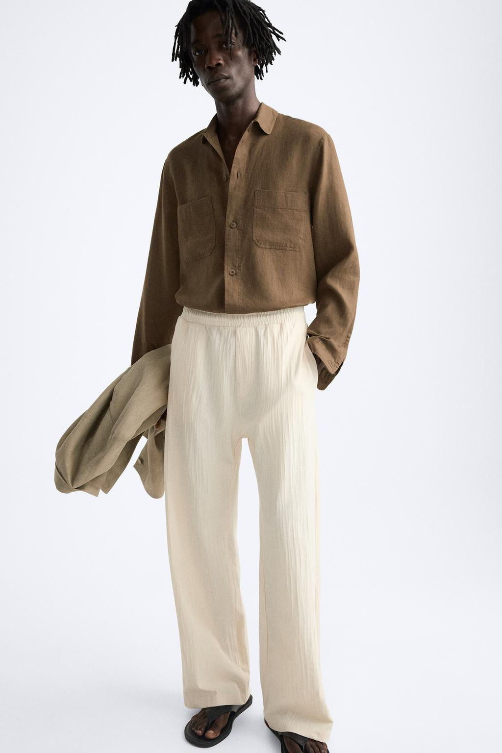 ASIMETRIK JACQUARD PANTOLON - Zara фото 6