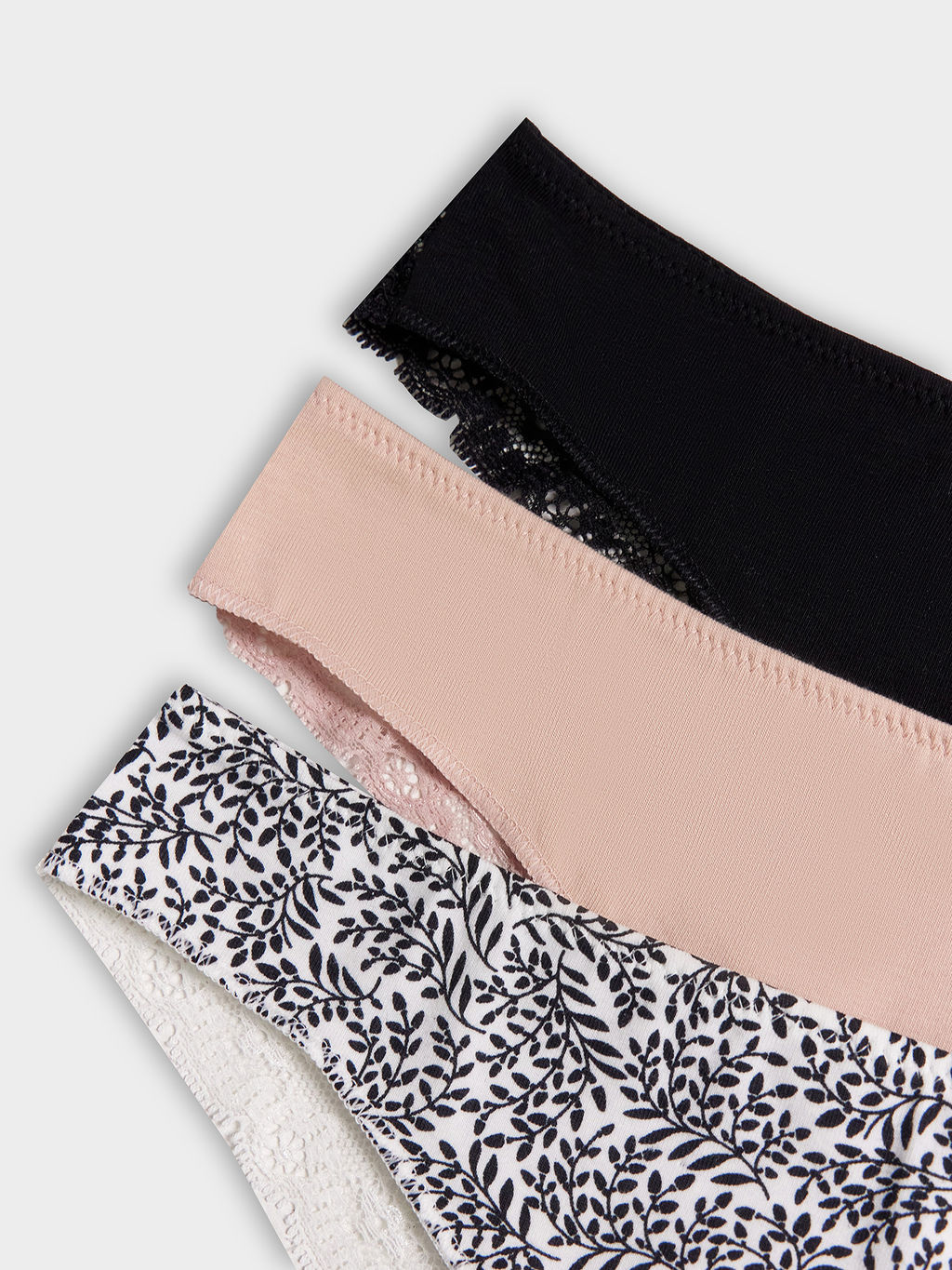 Цена за 2 штуки! Трусы женские бразилиана мльтипак (3ШТ.) молочные с веточками - Mark formelle фото 10