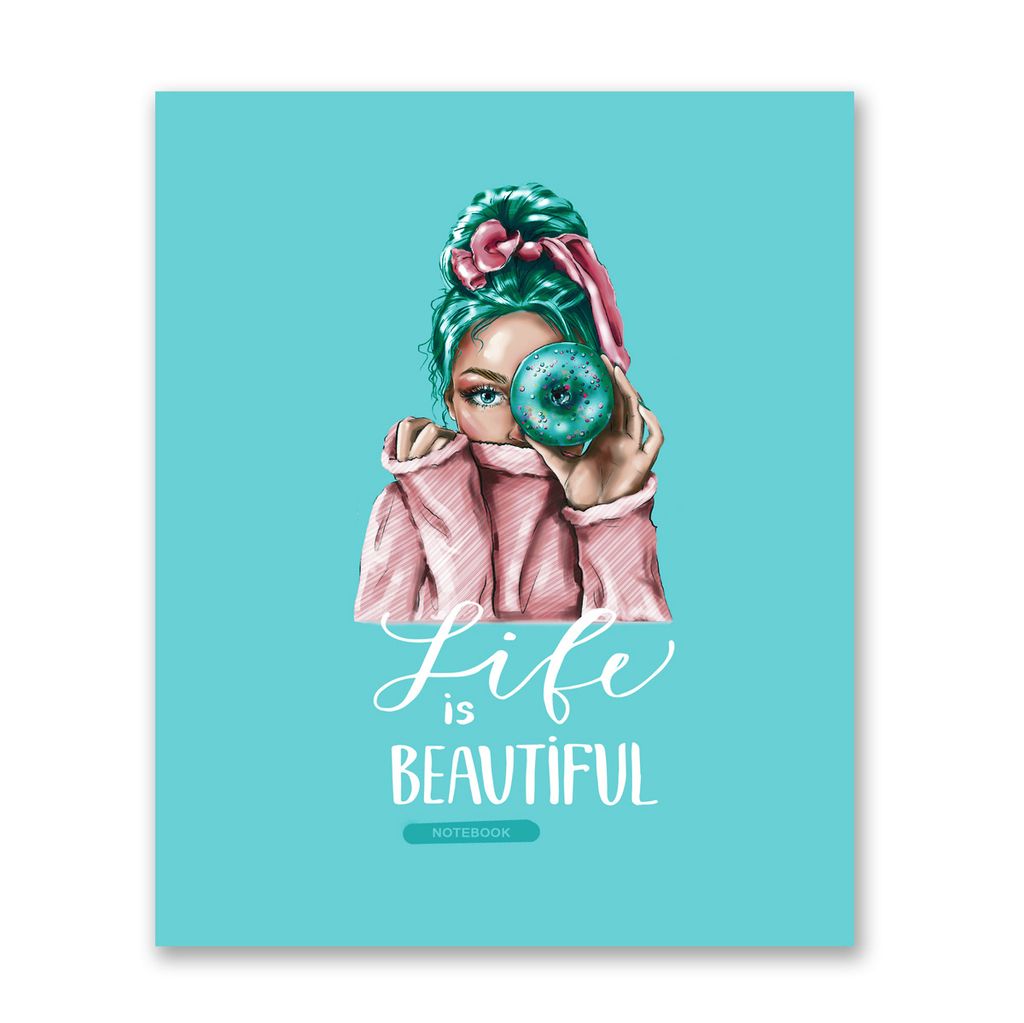 Светоч Бизнес-блокнот, матовая ламинация + выборочный лак, 64ББТ5_4_5_1 A5+ 64 л. 18 шт. клетка Ты лучшая 000388