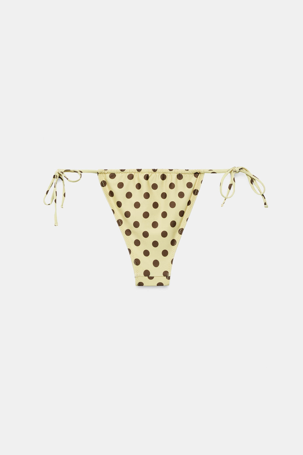 BRAGUITA BIKINI CORTINILLA ESTAMPADO TOPOS / Amarillo - Zara фото 5
