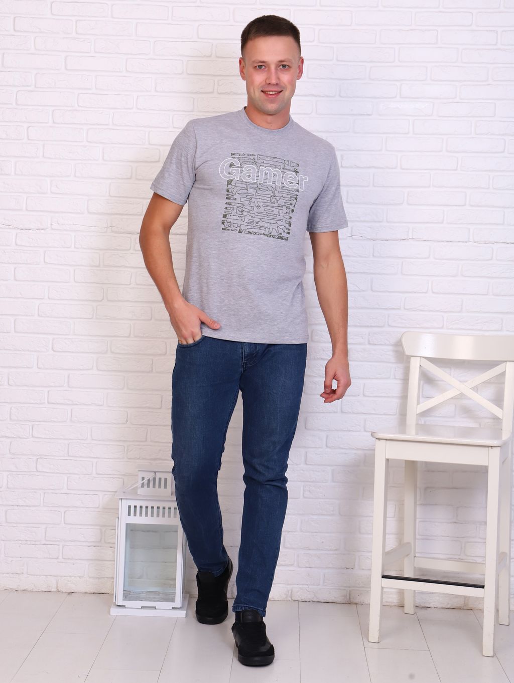 Футболка мужская, принт Gamer - Плиона фото 5
