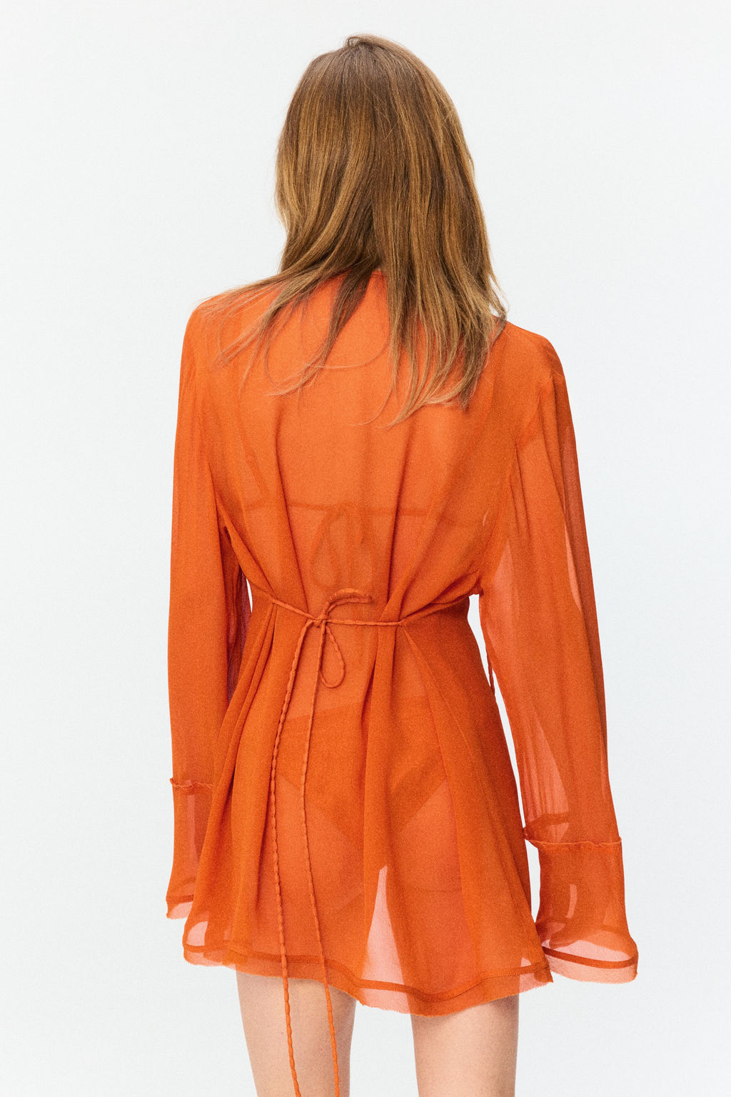 Blusa transparente con lazadas - H&m фото 5
