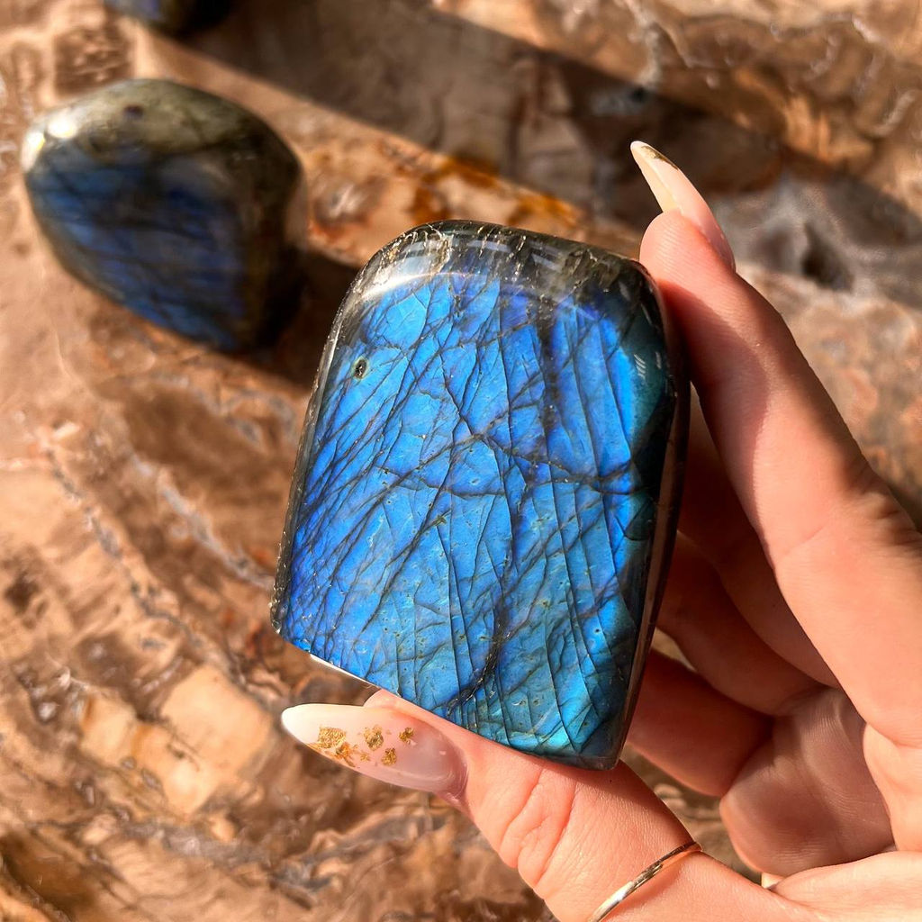 Срез (экран) из камня Лабрадор полированный - Радуга самоцветов фото 3