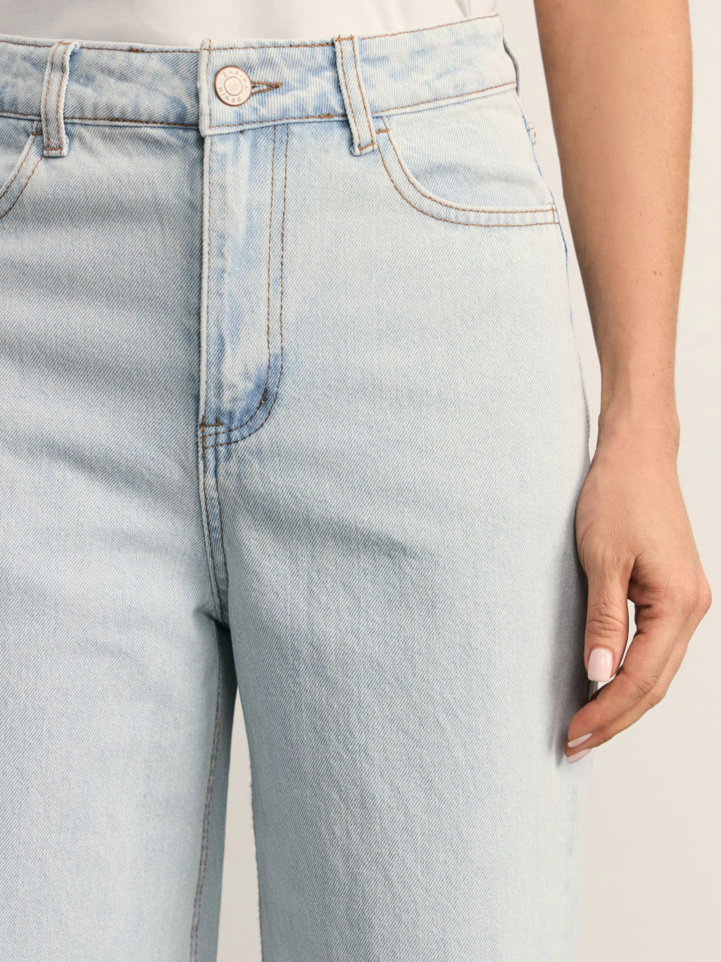 Джинсы wide leg с высокой посадкой / Zarina фото 5