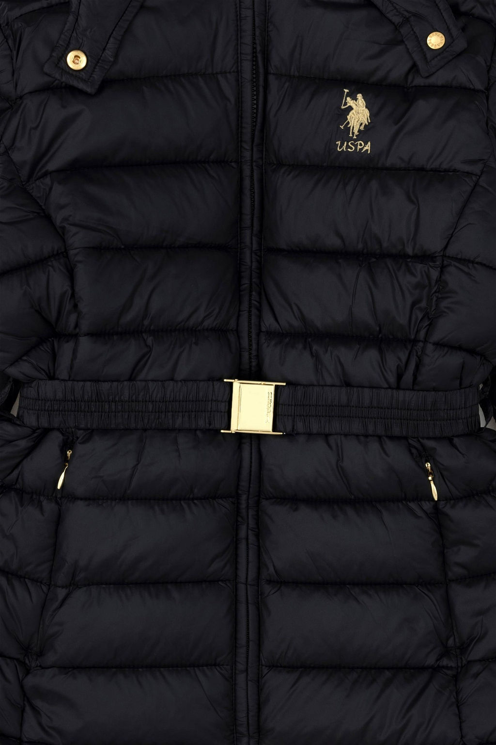 Черное пальто для девочки - U.s. polo assn фото 3