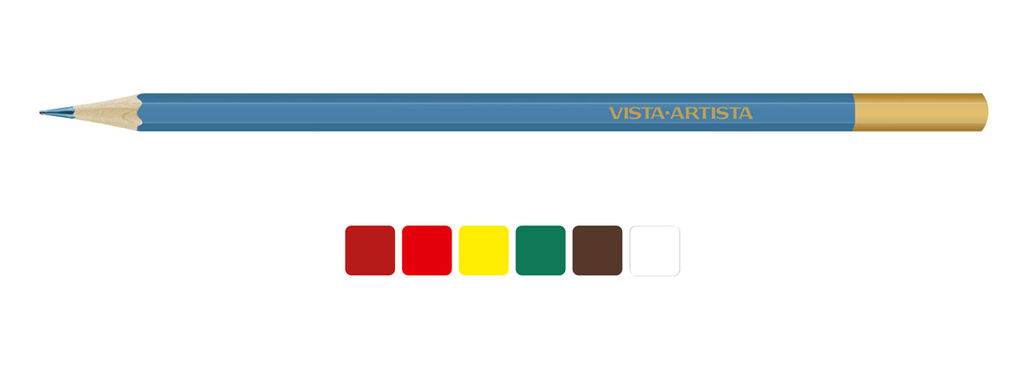 VISTA-ARTISTA Extra Fine VWPB-06 Ботаника Акварельные карандаши набор заточенный 8 х 6 цв. 01 Подсолнух  фото 7